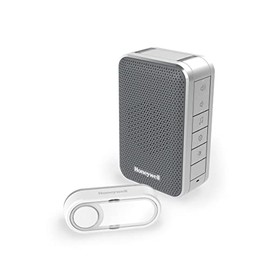 Honeywell Home DC313SG Wireless Chime Set 6 Tones 84 dB LED Flash Volume Control 150 m Silver / Grey