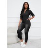 VERWIN Denim Jumpsuit Long Sleeve Bodycon Jumpsuit Jeans Rompers Lapel