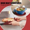 Oven Mitts with Heat-Resistant Hot Pads and Five Silicone Spatulas