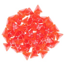 CORHAD 60pcs Multi-Sided Dices for Acrylic Dice Set Red Lightweight Compact for Boys and Girls Adults