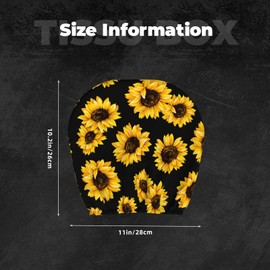 DSSWTP Sunflower Pattern01 Universal Car Headrest Cover Soft Car Seat Head Rest Cover Protector Fabric Head Rest Coverings for SUV Car Truck Auto Accessories 1 Piece