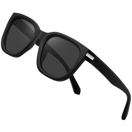 [KANASTAL] サングラス メンズ 偏光 レディース UV400 紫外線カット 超軽量 TR90 スポーツ 釣り 野球 登山 テニス 運転 おしゃれ へんこう さんぐらす (ブラック)