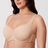 CALVENA Women's Plus Size Full Coverage Bra Unlined Underwire Bras