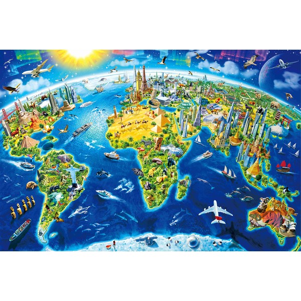 Jigsaw Puzzles for Adults 1000 Piece World Landmarks 27.56 x