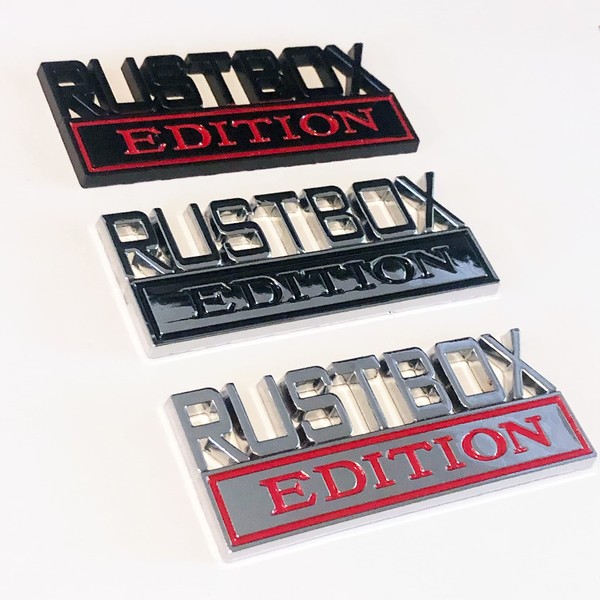 RUSTBOX EDITION Logo 3D Emblem Metal Badge Sticker Decal Car