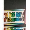6 Piece Gay Prank Joke Bumper Stickers Decals 3x5” Kit