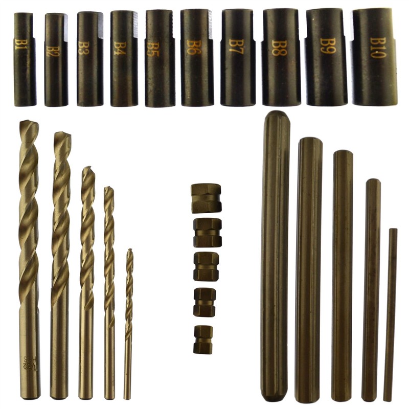 Screw Extractor Easy Out Drill and Guide Set Broken Screw/Bolt