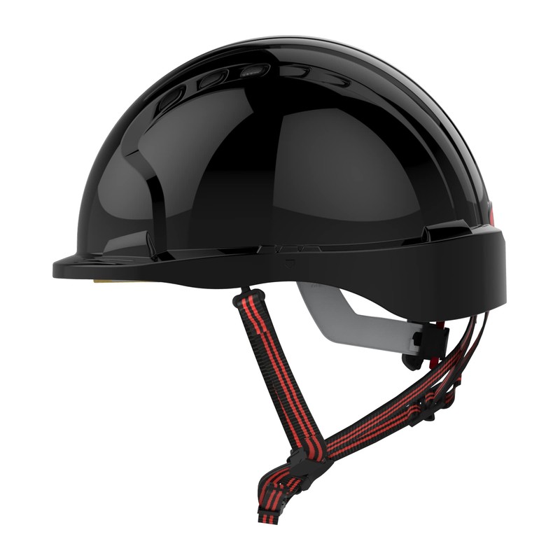 JSP EVO5 Dualswitch Industrial Safety And Climbing Helmet Vented Black