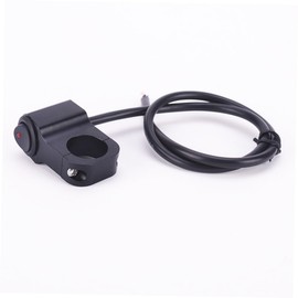 Mikinona CNC Aluminum Motorcycle Handlebar Turn Signal Switch with Indicator Light Compatible with Rocker Designs Durable Construction