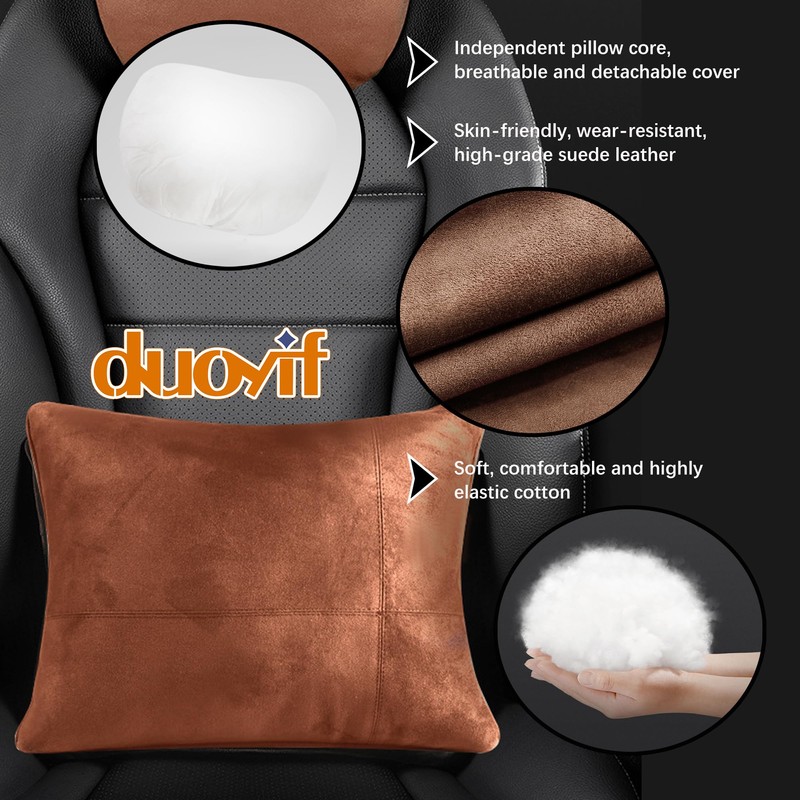 duoyif Lumbar Cushion Car Back Cushion, Car Seats, Lumbar Cushion