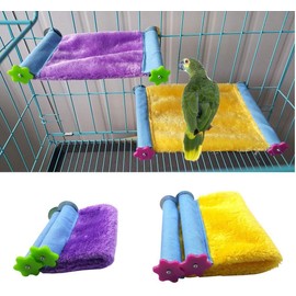 Bird Nest Bed Hammock Toy Hamster Warm Comfortable Hanging House Perch Stand for Parrot Parakeet Cockatiel African Grey Cockatoo Lovebird Conure Finch Chinchilla Rat Gerbil Cage Accessories