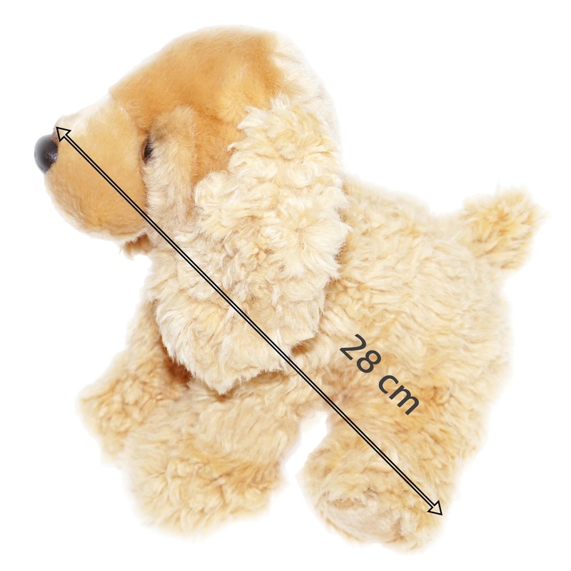 tachi Cocker Spaniel Soft Toy Dog Cuddly Toy Beige Sitting