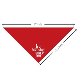 Birthday Girl Dog Bandanas, Dog Birthday Bandana, Birthday Bandana for Small Medium Dog, Pet Accessories for Dog, Happy Birthday Dog Bandana for Girls, Dog Birthday Party Supplies, Pet Scarf (B23)