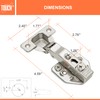 TOUCH Cabinet Hinges (1 Pair, 2 PCS) Full Overlay Soft