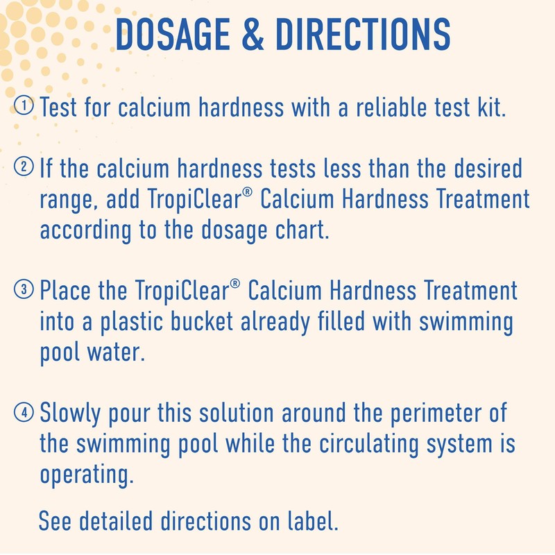 TropiClear Pool Calcium Hardness Increaser – Prevents Surface Damage &