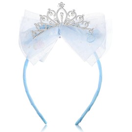 Ymapinc Blue Crowns Tiara, Headwear Headband Crown Fairy Crown Cute Tulle Bow Hair Accessories Birthday Party Dress Up