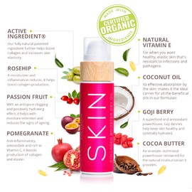 COCOSOLIS Collagen Boosting Anti-Ageing Oil - Facial & Body Oil with Rose Hip, Organic Oils and Vitamin E - Smooths and Reduces Wrinkles (110 ml)