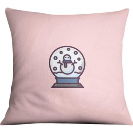 Bona Basics, Decorative Cushion Cover Home Decor for Sofa Cafeteria Size 60 x 60 cm Light Pink