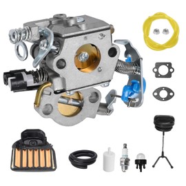 laffoonparts Carburetor Air Filter Spark Plug Repair Kit Replacement for Husqvarna 455 460 Rancher 461 Jonsered CS2255 Chainsaw 544883001 Walbro WTA-29 WTEA-1-1