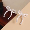 Bow Earrings for Women Sparkling Zircon Bow Tassel Earrings Ribbon