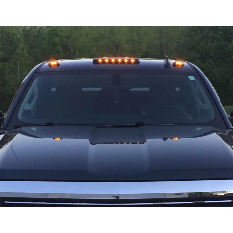 QPCRAP Cab Lights 3 PCS Fit for Silverado 2007-2014 or