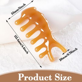 UYVPAER Massage Comb with Wide Tooth | Multi-Purpose Gua Sha Comb | Head Massager | Scalp Massage Brush | Face Massager | Scalp Head Neck Lymphatic Massage Self Care for Men and Women