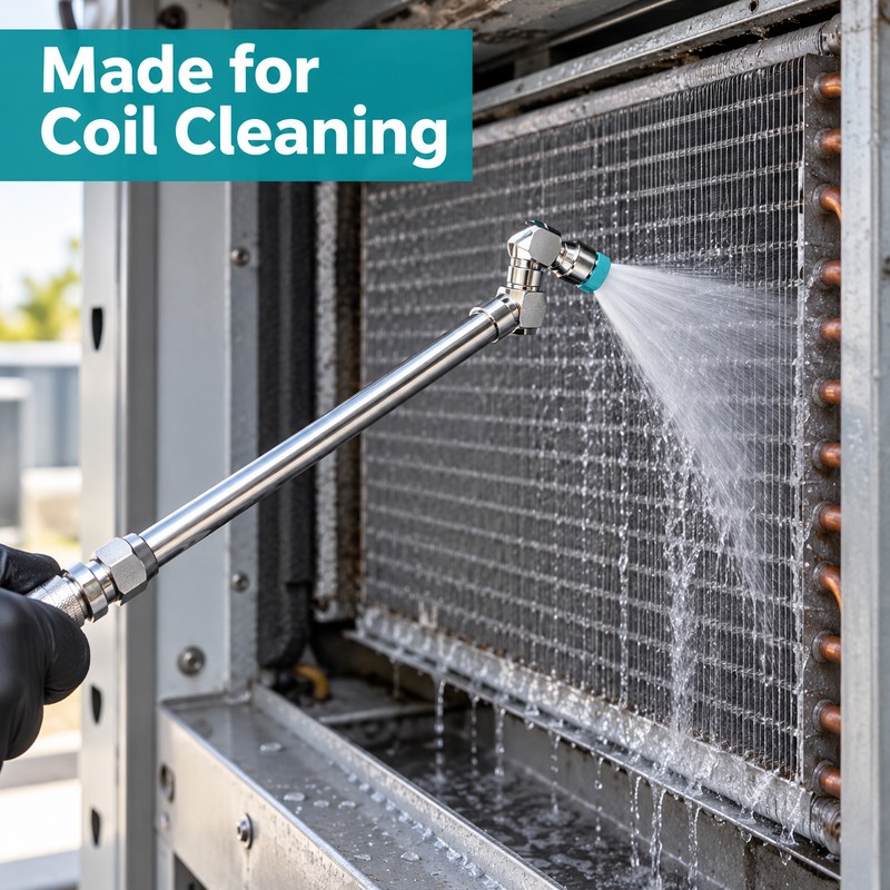 360° Dual Swivel Cleaning Wand with 1/4 in Quick Connect