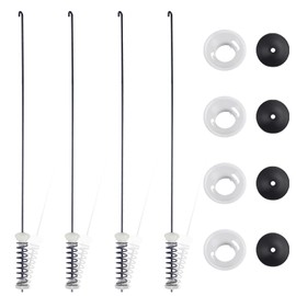 PMIIO W10247710 Washer Suspension Rod Kit Compatible with Whirl-pool May-tag Ken-more Washing Machine Replace PS2355518, W10237427, W10256514, AP4411122, W10277357（4 Pcs）