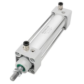 Baomain Pneumatic Air Cylinder SC 32 x 100, 1-1/4 inch(32mm) Bore,4 inch (100mm) Stroke, Dual Action, PT 1/8", for Industrial Machinery