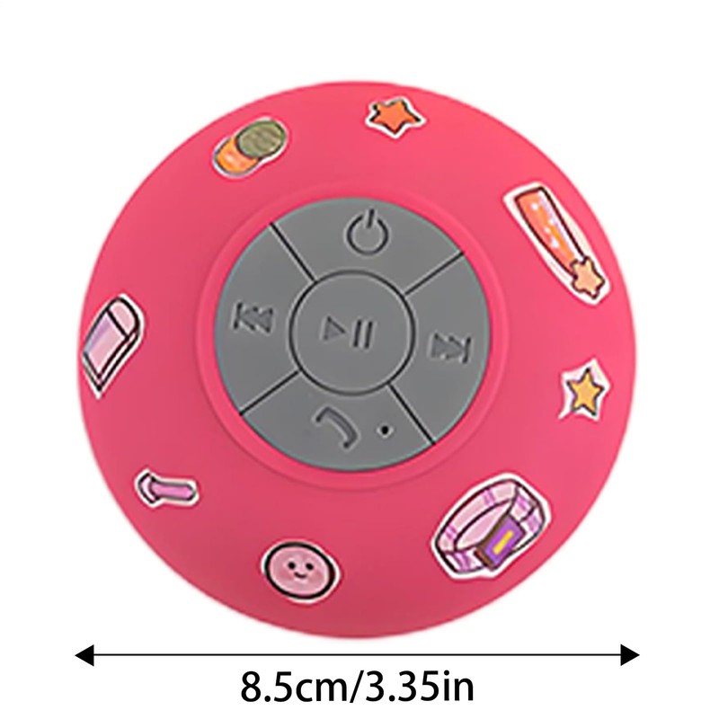 Wireless Speaker | Bathroom Speaker,Water-Resistant Wireless Suction Cup Outdoor Shower