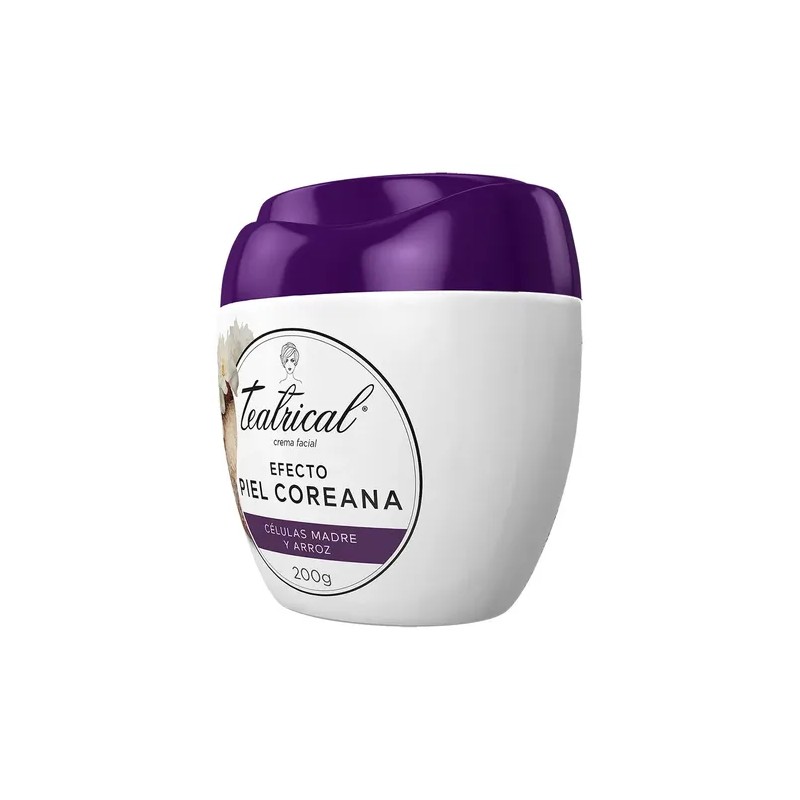 Crema Facial Efecto Piel Coreana 200g Teatrical