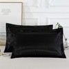 Pillow Shams Set of 2, Pillowcases, Silky Satin, for Hair,