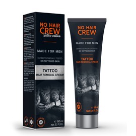 NO HAIR CREW Tattoo Edition Tattoo Skin Depilatory Cream 4-8 Minutes 150ml