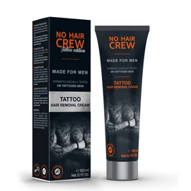 NO HAIR CREW Tattoo Edition Tattoo Skin Depilatory Cream 4-8 Minutes 150ml