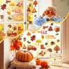 Gilprop 22 Pcs Fall Thick Gel Clings Autumn Window Gels
