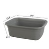 Yubine 18 Quart Plastic Dish Pans/Wash Basins, 2 Packs