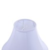 Aspen Creative 38023, Handsewn Bell Traditional Collapsible Spider Shade, White