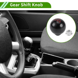 HOPESPANNER 6 Speed Manual Gear Shift Knob for Honda Accord 1990-1997 Aluminum Alloy Automotive Gearbox Stick Shifter Lever Knob Black