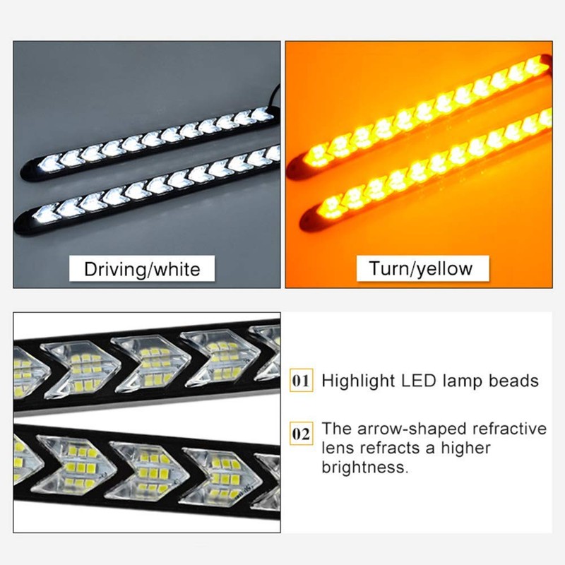 SOCAL-LED 2 tiras de conmutación LED DRL de flecha de