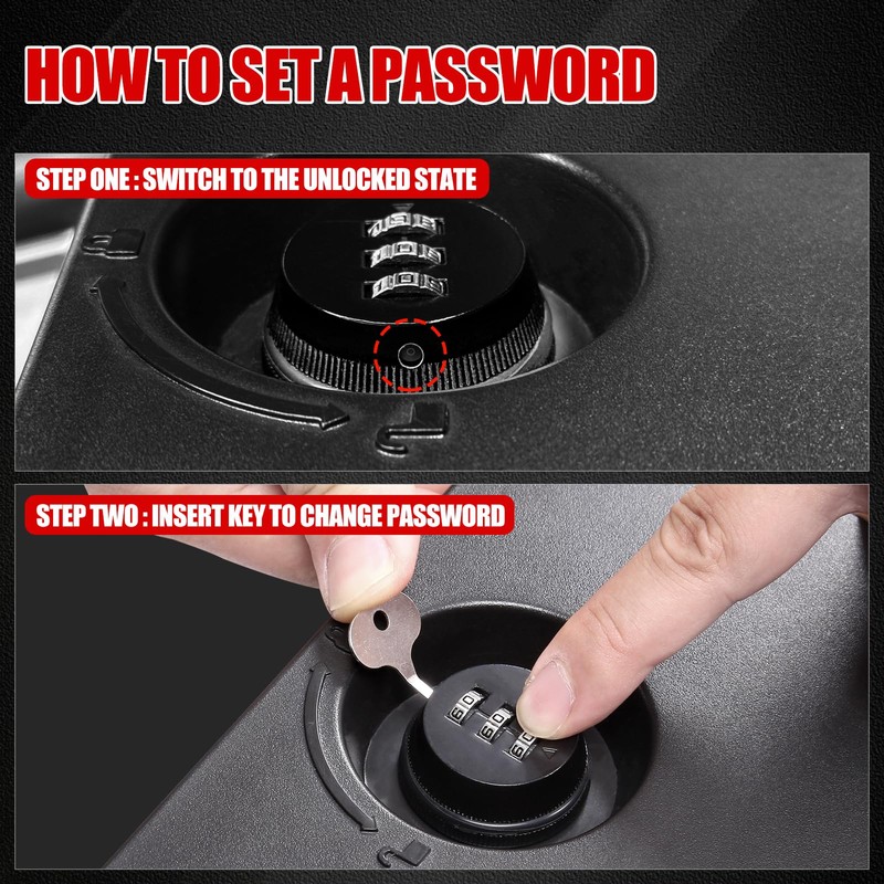 Mabett Bed Storage Bin Cover with Code Lock Compatible with