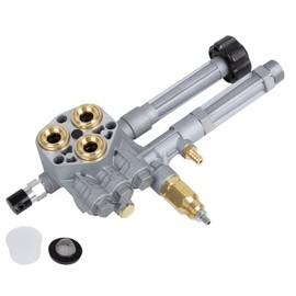 RANSOTO Pressure Washer Pump Head Compatible with Troy Bilt SRMW2.3G28 SRMW2.4G28 Complete Pump Head with Unloader & Relief Valve Replaces AR43361 43361