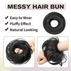 ISHEENY Messy Bun Hair Piece Hair Scrunchies Thick Curly Wavy