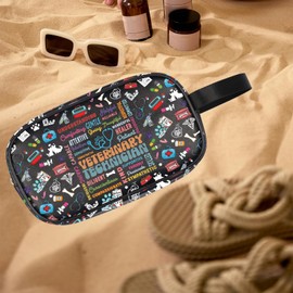 PXTIDY Veterinary Technician Clear Makeup Bag Vet Tech Gifts for Veterinary Student Veterinarian Accessories Zipper Pouch