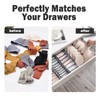 3 Counts Foldable Underwear Organizer, Drawer Organizer Divider Bins for