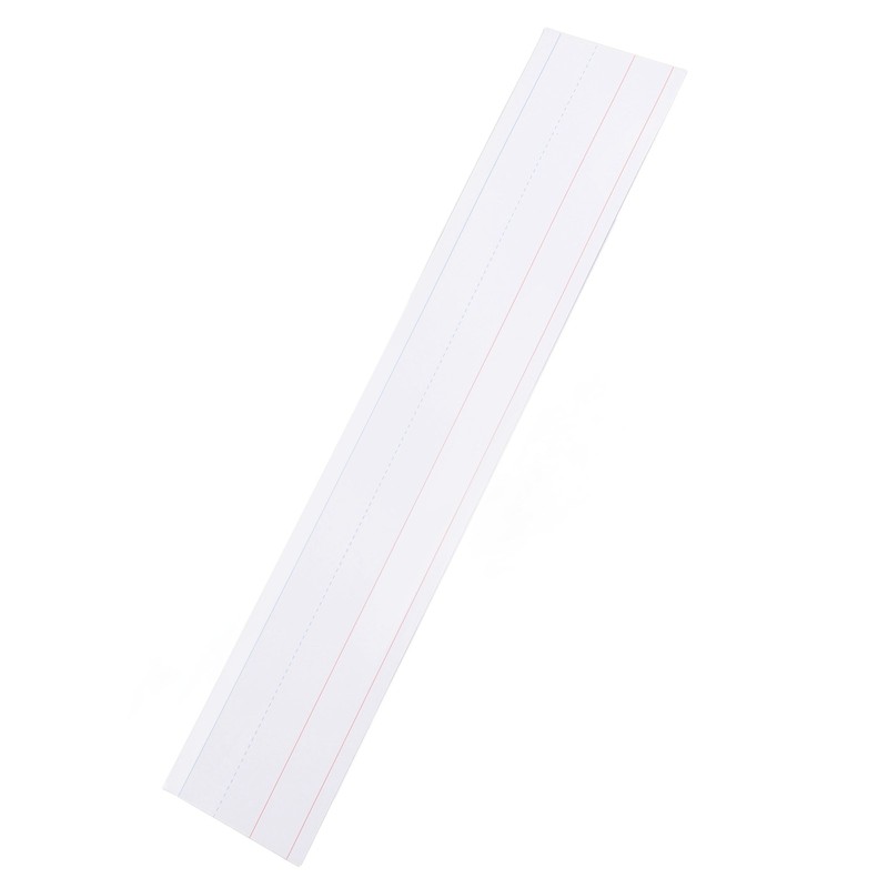 50pcs Dry Erase Sentence Strips Reusable White Lined Writing Sentence