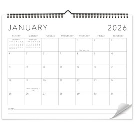 Beautiful 2026 Wall Calendar - Runs until December 2026 - Large 14.5" x 11.5" Office Wall Calendar for Easy Organizing