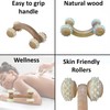 EVIDECO French Home Goods Wellness Wooden Body Massager Wheel 4