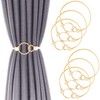 6Pack Curtain Tiebacks Aluminum Alloy Spring Design Curtain Holdback Leaf