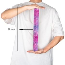 MAYPLUSS Galaxy Space Gift Wrapping Paper Roll - 17.3 Inch X 32.8 Ft - Purple Cosmic Starry Star Planetary Luxury Gift Paper Wedding Birthday Housewarming Modern Aesthetic for Wrapping Present