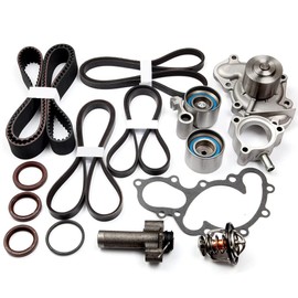 SCITOO Timing Belt Kit 13540-62021 Timing Belt Water Pump Kit 1996-2002 for Toyota 4Runner 1995-1998 for Toyota T100 1995-2004 for Toyota Tacoma 2000-2004 for Toyota Tundra